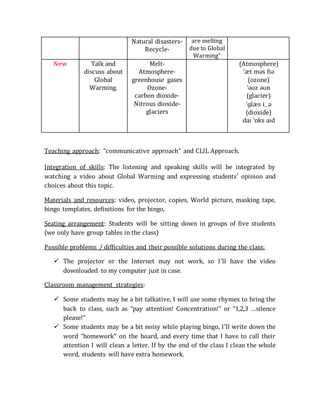 Natural disasters-
Recycle-
are melting
due to Global
Warming”
New Talk and
discuss about
Global
Warming.
Melt-
Atmosphere...