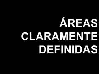 ÁREAS
CLARAMENTE
DEFINIDAS
 