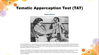 Tematic Apperception Test (TAT)
 