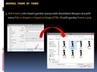 Slide tutorial animasi 2 d frame by frame adobe flash | PDF