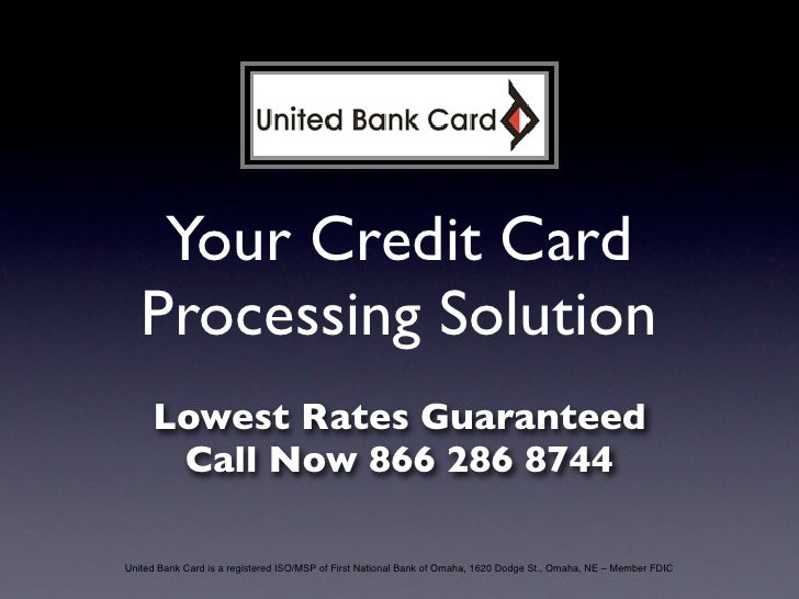 first national bank credit card processing