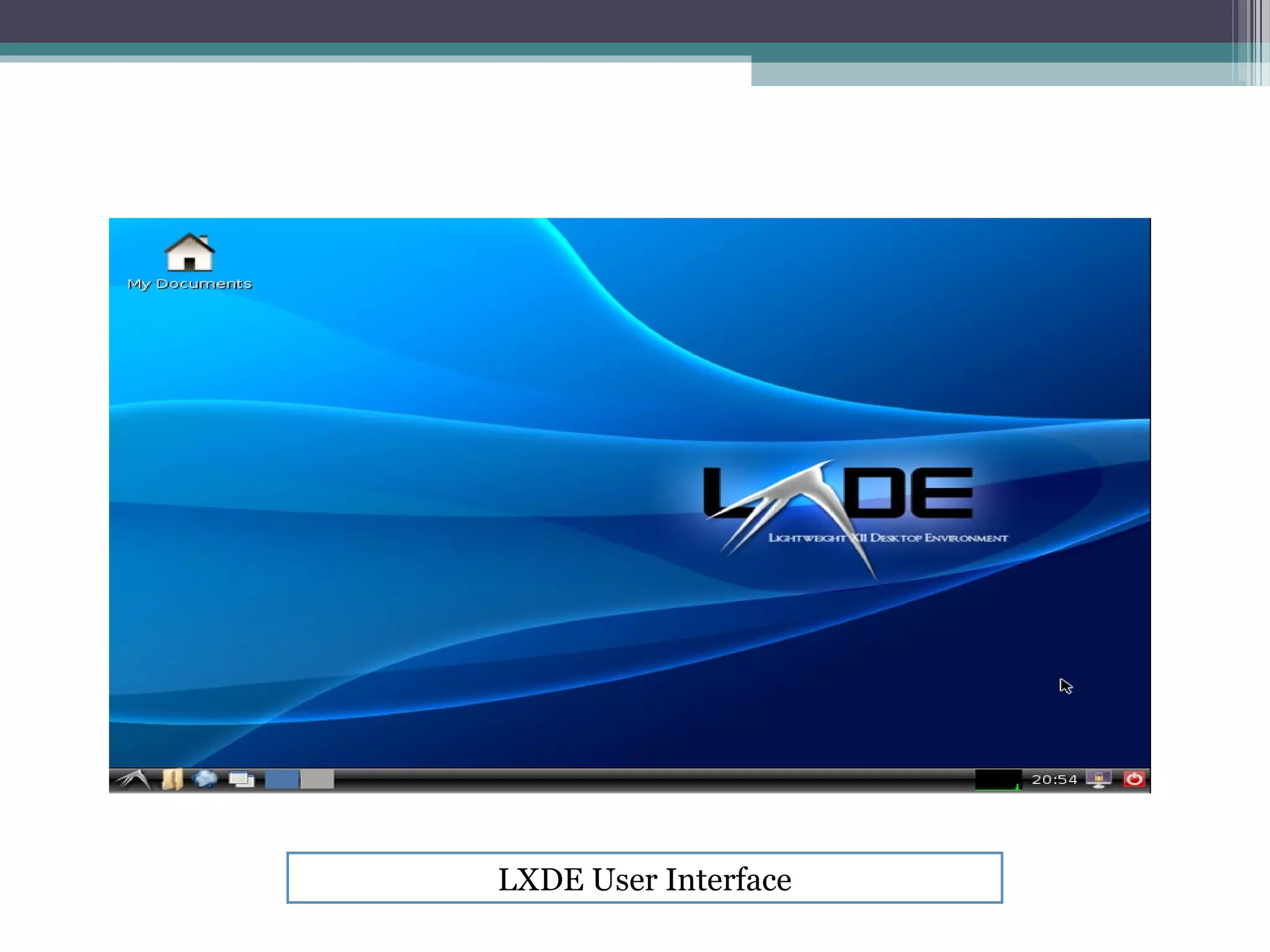 LXDE User Interface
 