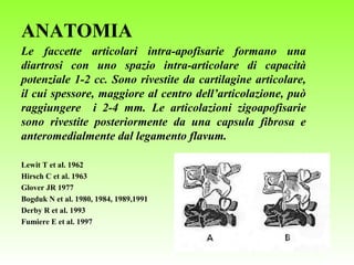 LA SINDROME DELLE FACCETTE ARTICOLARI LOMBARI PPT la-sindrome-delle-faccette-articolari-lombari-ppt