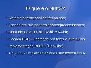 Webinar: Conheça o RTOS NuttX | PDF
