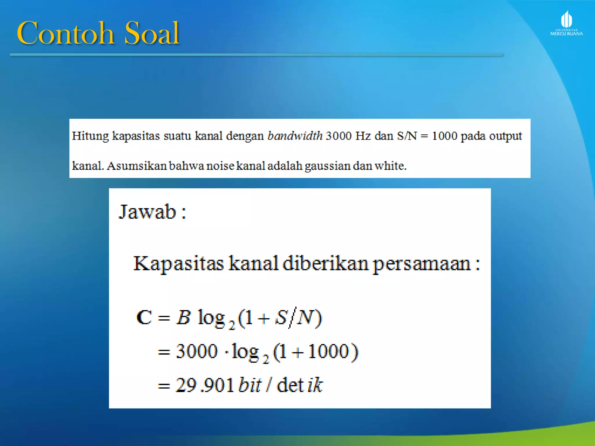 Contoh Soal
 