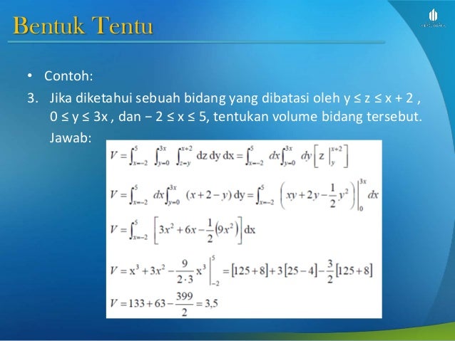 35++ 10 contoh soal beserta jawaban integral rangkap 3 info