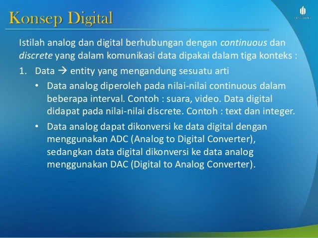 Telekomunikasi Analog Dan Digital Slide Week 9 Transmisi Digital