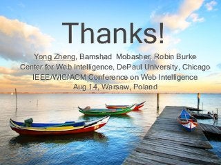 [WI 2014]Context Recommendation Using Multi-label Classification