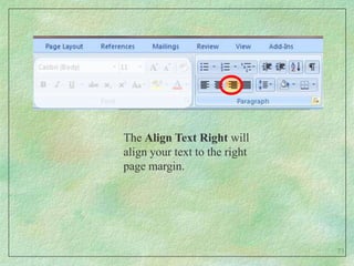 The Cut command is used for removing words or object from one part of your document to be placed elsewhere in your document.60