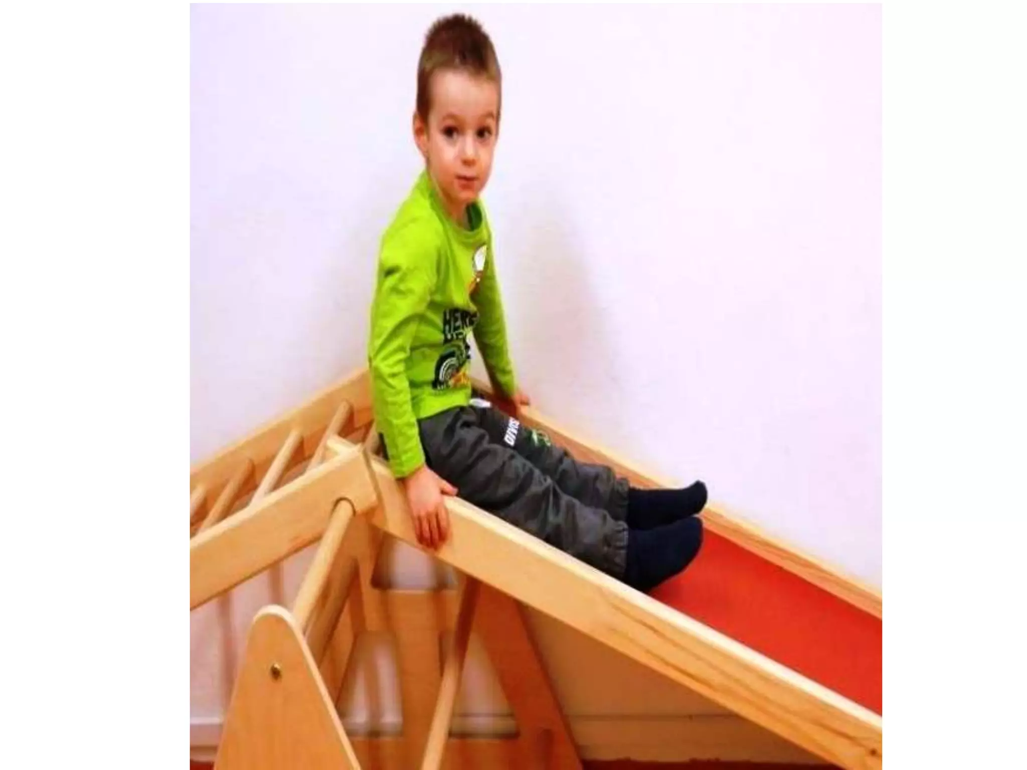 Sliding down the silde - play skill