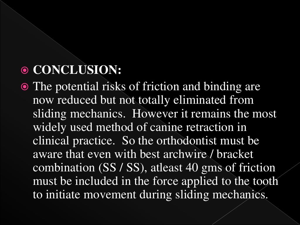 Sliding mechanics