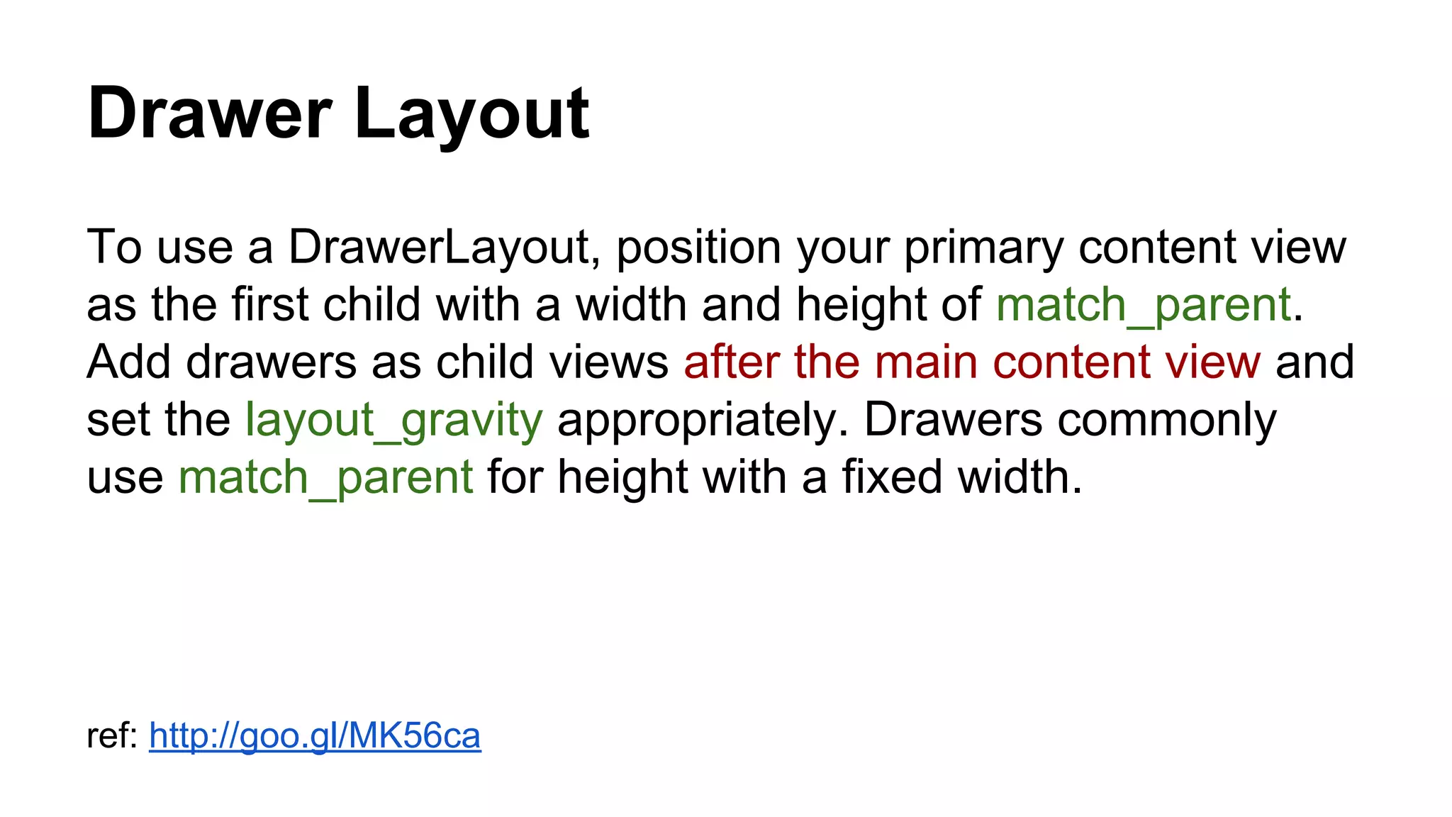 Android Training - Sliding Menu | PPT