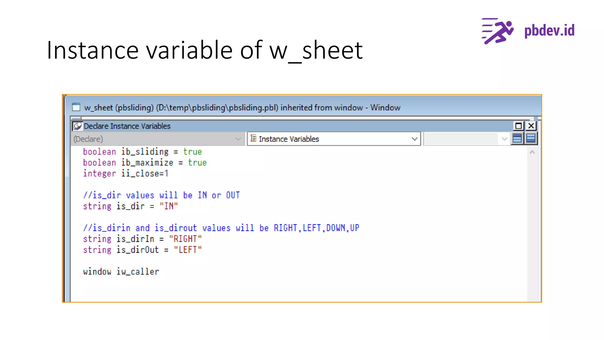 How to create sliding window hamburger menu style in Powerbuilder | PPT
