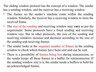 Sliding Window Protocols.pptx_computer networks | PPTX