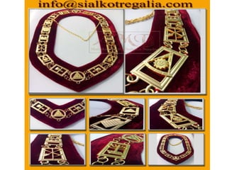 Masonic Royal Arch metal chain collar 