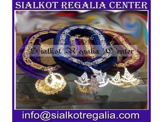 Masonic chain collar with jewels 