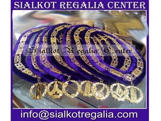 Masonic Grand Lodge chain collar with jewels