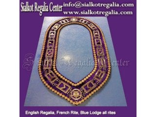 Masonic Blue lodge chain collar full dress 