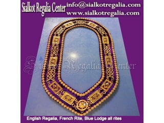 Masonic Grand Master chain collar rhinestone 