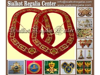 Masonic royal arch chain collar-red backing 