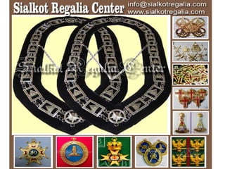 Masonic 33-degree-silver chain collar