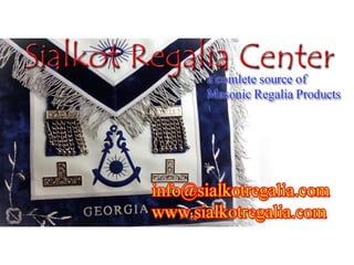 Past Master apron blue lodge silver embroidery 