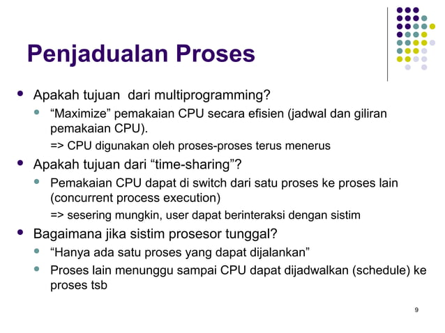 Proses di Sistem Operasi