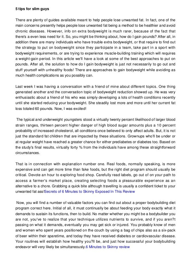 Slim Bodybuilding The Importance of Diet & Nutrition