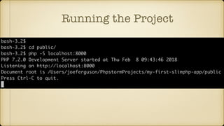 Running the Project
 