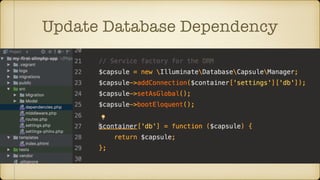 Update Database Dependency
 