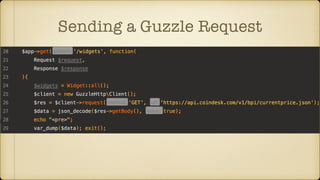 Sending a Guzzle Request
 