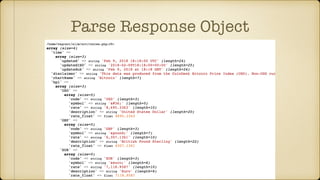 Parse Response Object
 