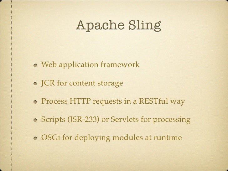 Apache Sling