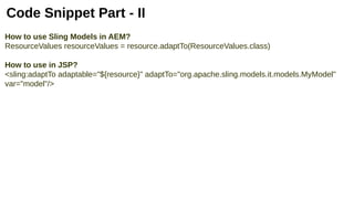 Understanding Sling Models in AEM | PDF