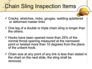 Lifting Sling Safety | PPT