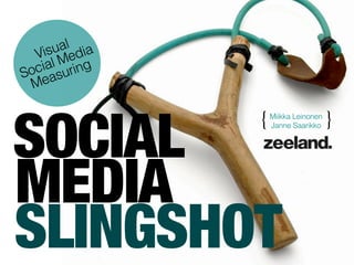 al ia
   isu ed
  V M
   ial ring
 oc asu
S e
 M



SOCIAL
              {   Miikka Leinonen
                  Janne Saarikko    }


MEDIA
SLINGSHOT
 
