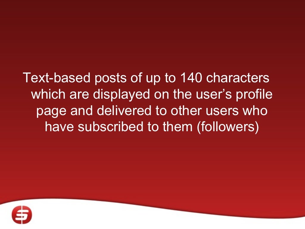 Textbased posts of up to