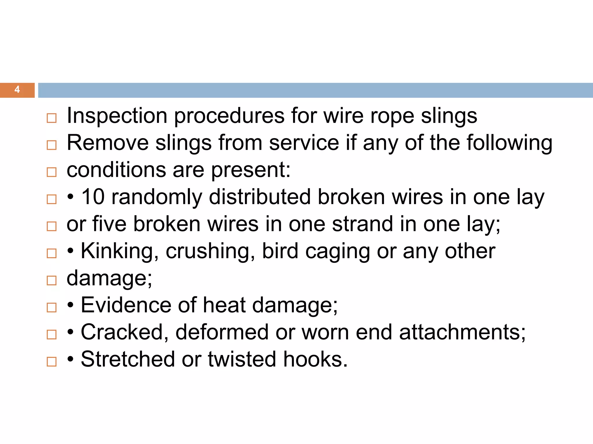 Slings Safety Ppt Free Download