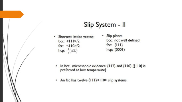 Slip and Twinning, Dislocations, Edge Dislocations and Screw ...