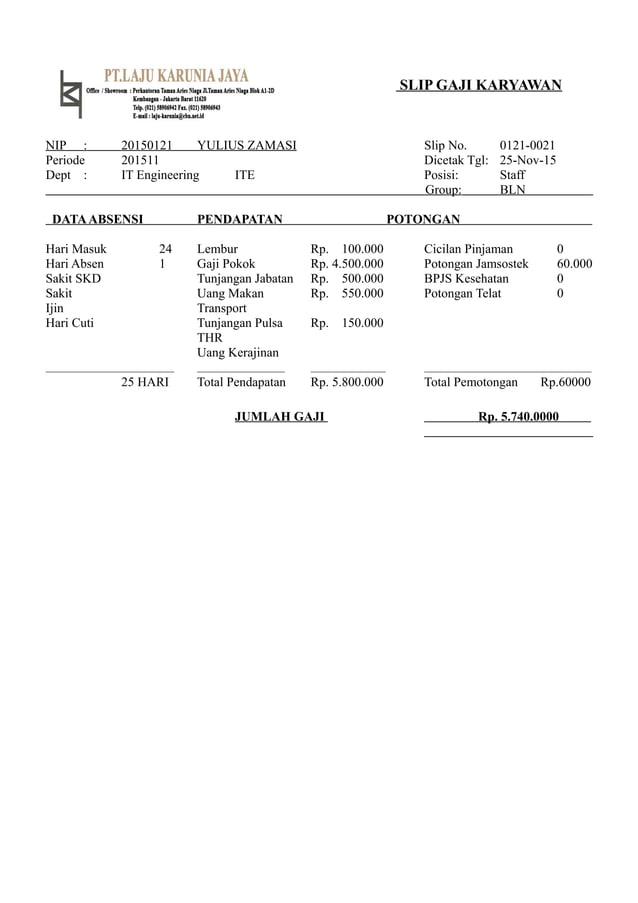 SLIP GAJI KARYAWAN PDF
