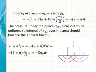 Sliding Line Method Slip Line Field Method - Presentation | PPT