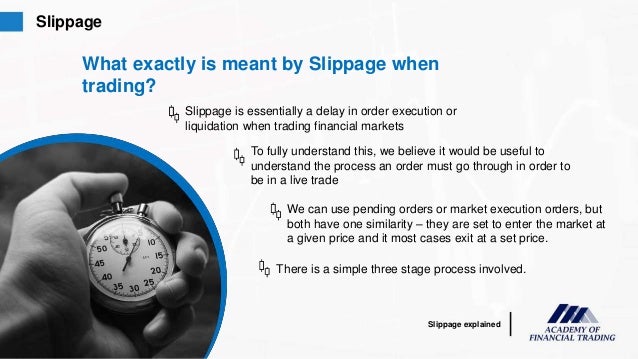 Option trading slippage