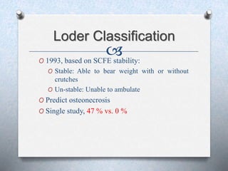 Slipped capital femoral epiphysis | PPTX