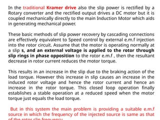 Slip Power Recovery Schemes-Induction Motorspptx | PPTX