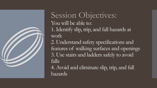 Slips, Trips and Falls | PPTX