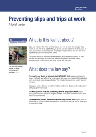 Slip trip hazards | PDF