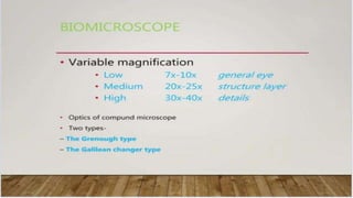 SLIT LAMP BIOMICROSCOPY EXAMINATION.pptx