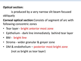 Normal Lens Slit Map Slitlampexamination dinesh | PPTX