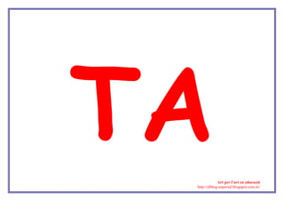 Art per l’art en educació
http://elblog-especial.blogspot.com.es/
 