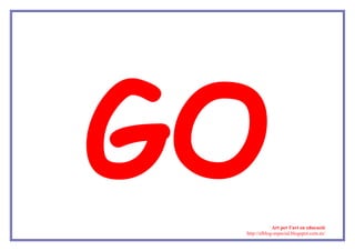 Art per l’art en educació
http://elblog-especial.blogspot.com.es/
 